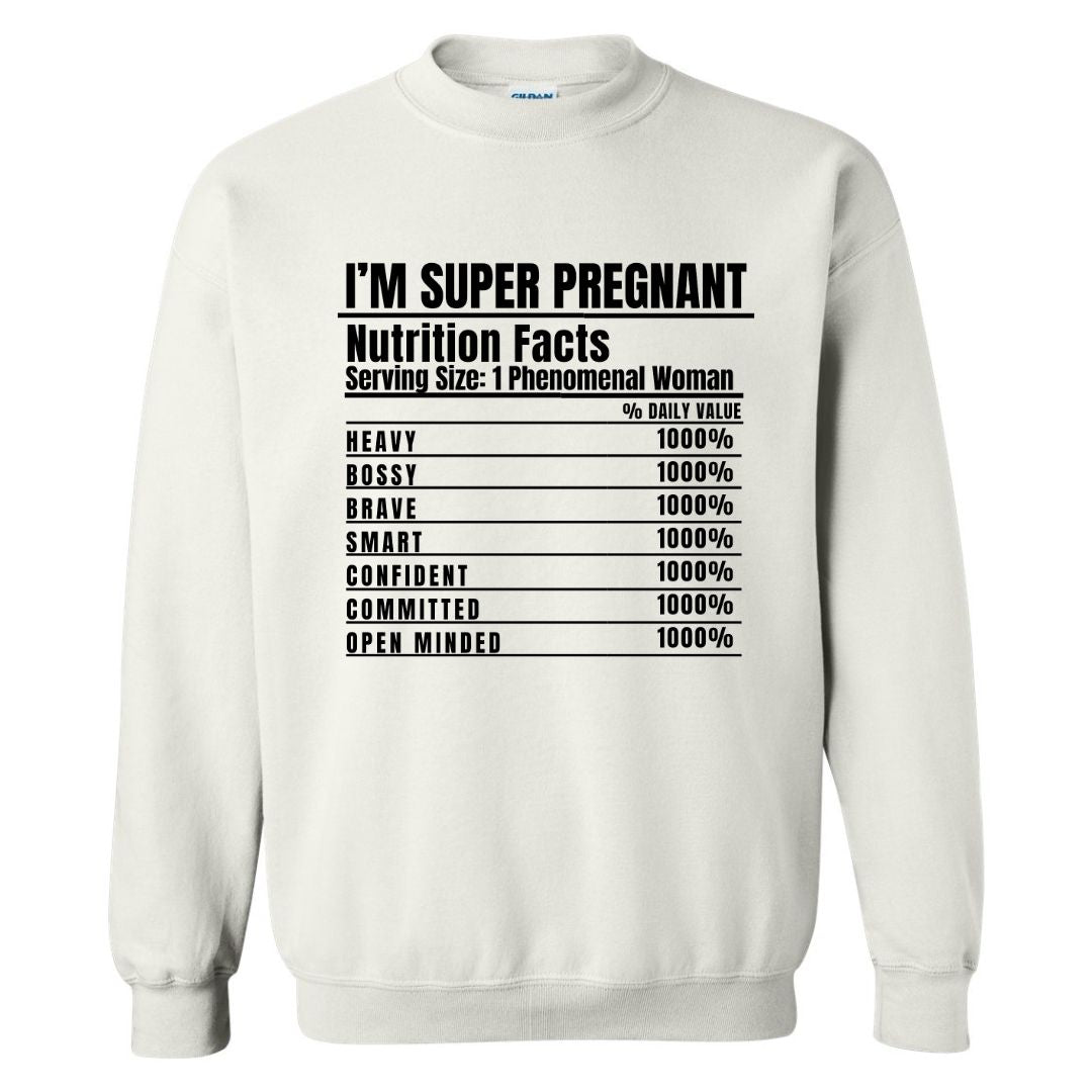 I'm Super Pregnant Sweatshirt